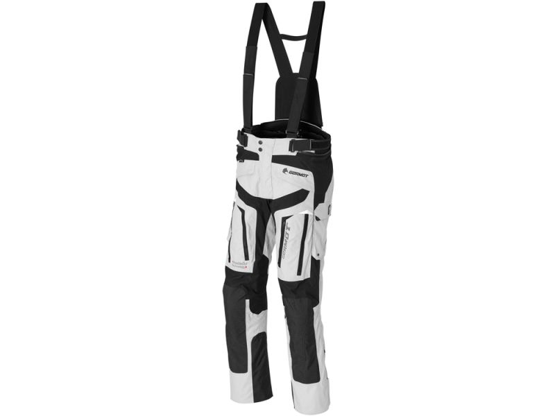 Germot InsideOut Motorrad Textilhose (Hellgrau/Schwarz) inklusive Regenhose