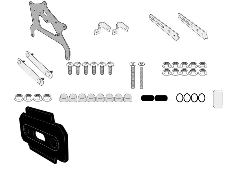 GIVI Monteringssæt S250 til PL5108CAM til BMW R1200GS Adventure (2014-) R1200GS (2013-) R1200GS (2013-) R1250GS (2019-)