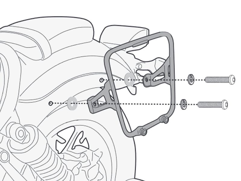 GIVI Afstandsstykke MT501S Benelli Leoncino 500 (2017- | venstre)