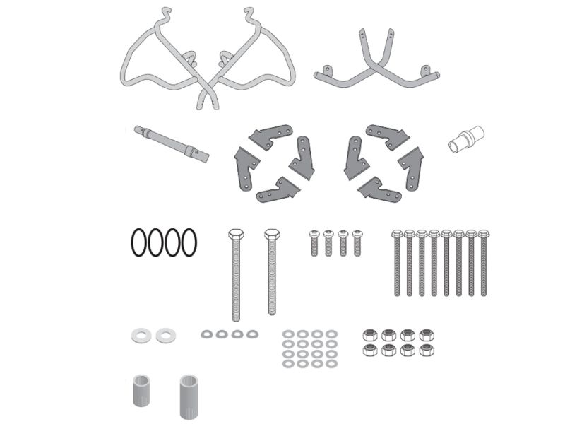 GIVI Styrtbøjle BMW G 800 GS Adventure (2013-) | sølv)