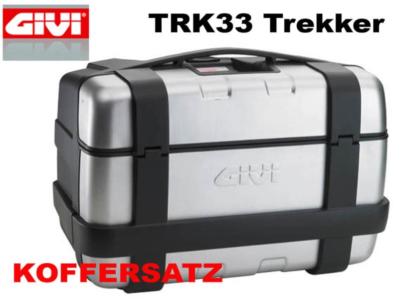 GIVI Trekker 33 Monokey sidekuffertsæt (sølv)