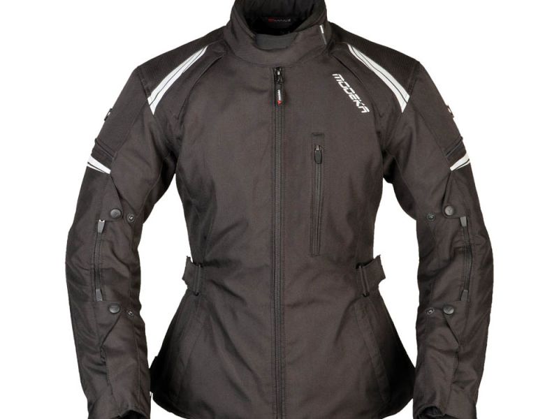 Modeka Violetta motorcykeljakke damer (sort / sort)
