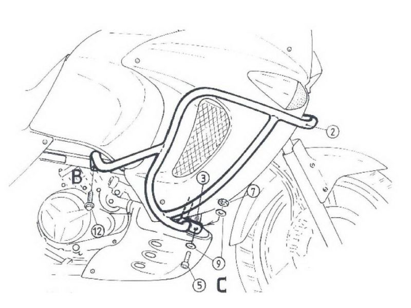 Hepco & Becker Styrtbøjle Honda XL 1000 V Varadero (1999-2002)