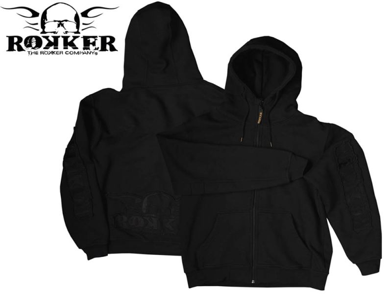 rokker Zip Hoodie (sort)